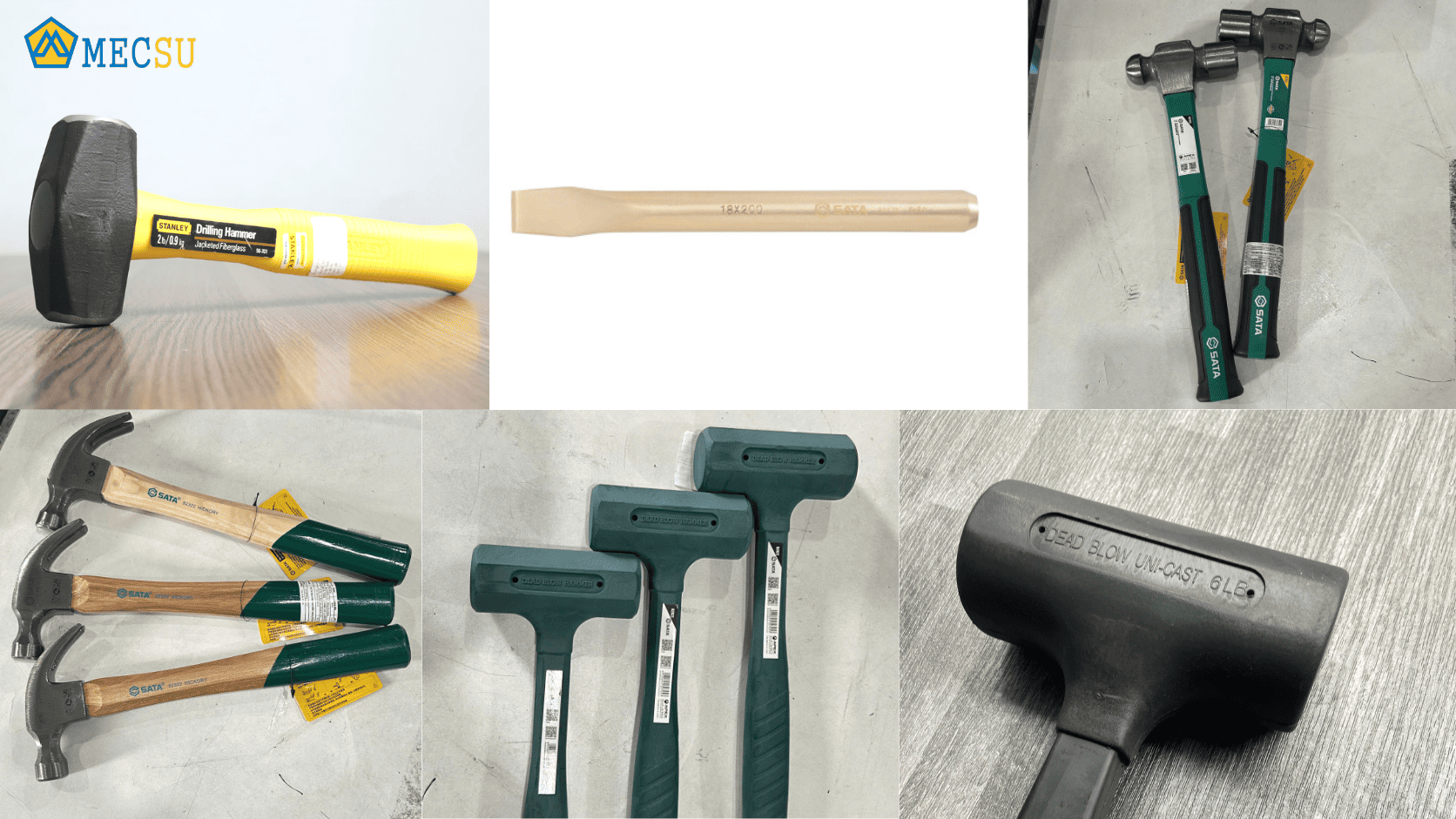 Các loại búa - đục cầm tay phổ biến